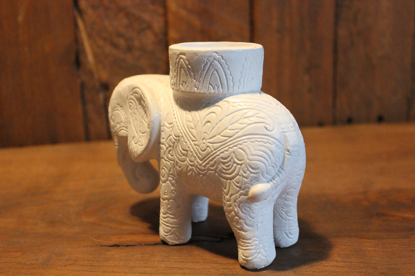 White Elephant Tealight Holder