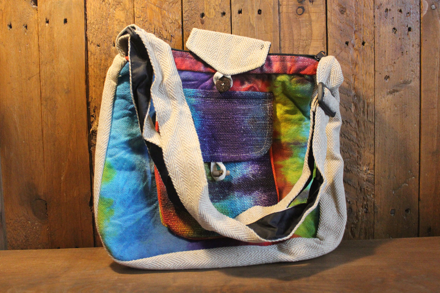 Tie-dye Hemp Study Bag